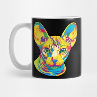 Colorful Sphynx cat Mug